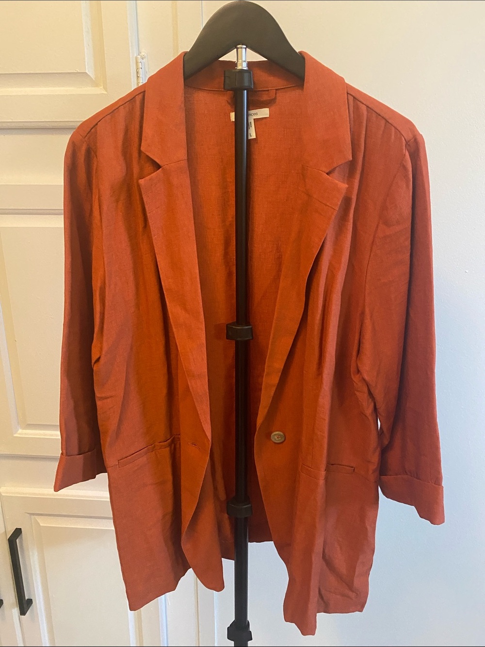 Maurices Rust-Red Single-Button Relaxed Blazer - Picture 2 of 4